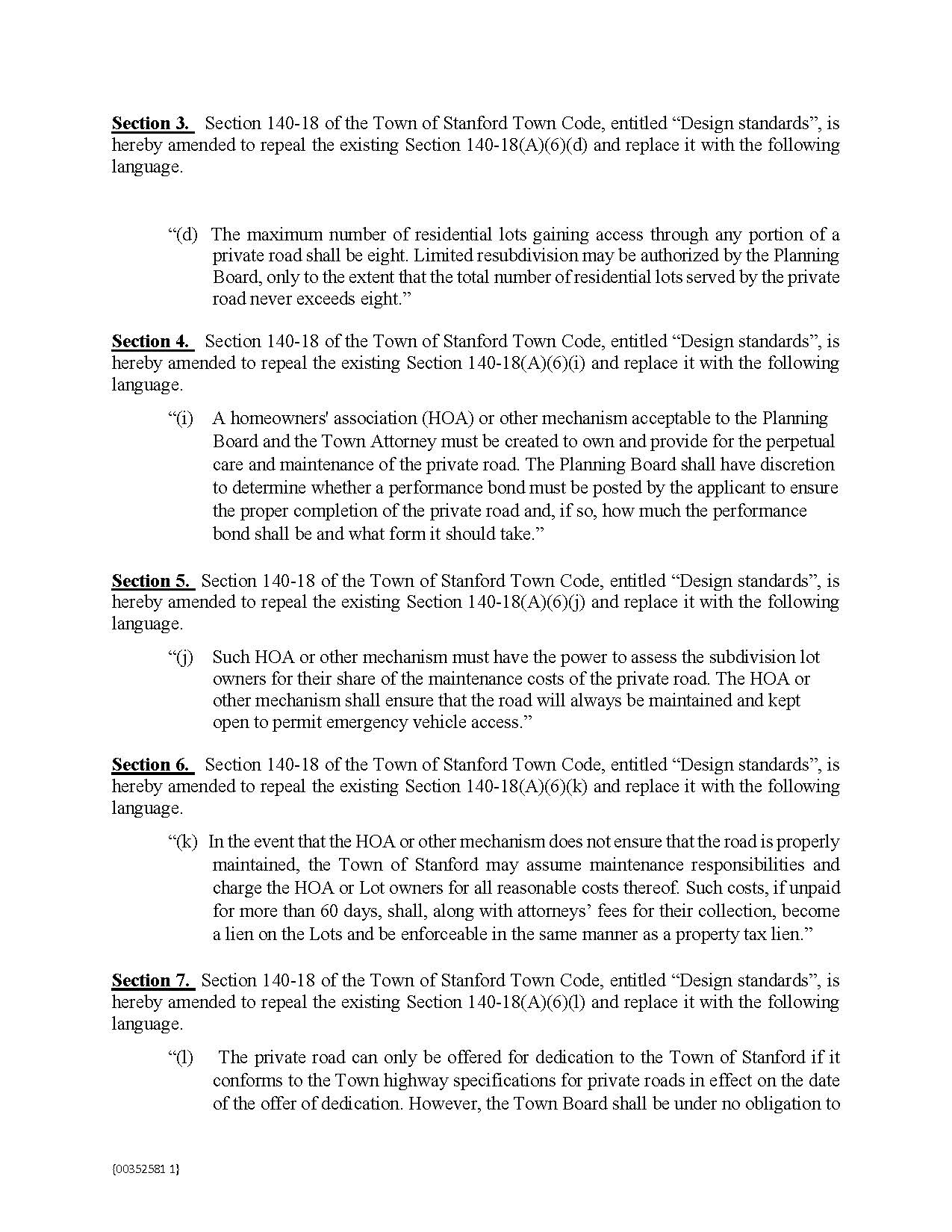 Town Laws Town Of Stanford